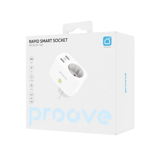 Proove Rapid Smart Socket – WiFi Power Outlet with Dual USB Fast Charging Ports Proove