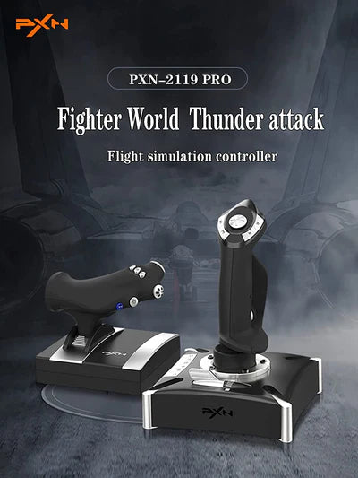 PXN 2119 Pro Flight Simulator Joystcik "rocker arm unit" and "throttle valve" with Vibration Function For PS4/Xbox One/Xbox Series X|S/Windows PC PXN