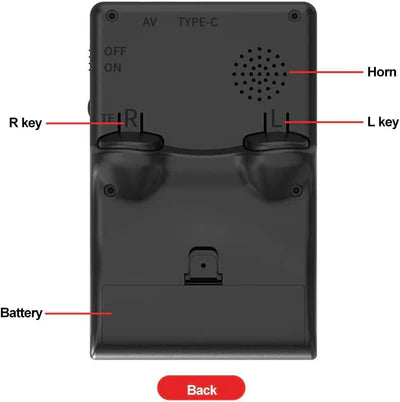 GB300 Handheld Game Console Built-in 8G 3.0 Inch Screen Classic Video Game Player 6000+ Games AV Output 800mAh gametricks