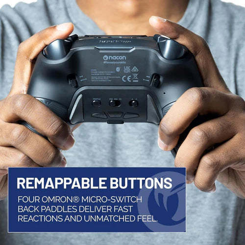 NACON Revolution 5 Pro Officially Licensed PlayStation Wireless Gaming Controller for PS5 / PS4 / PC - Triple Black NACON