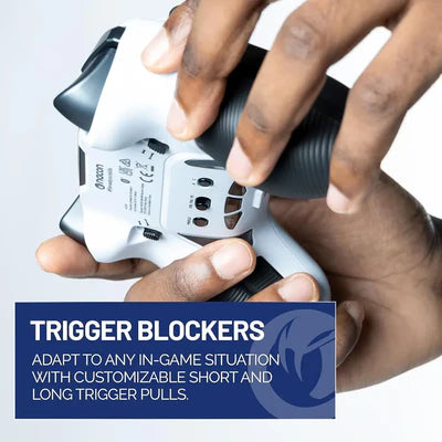 NACON Revolution 5 Pro Officially Licensed PlayStation Wireless Gaming Controller for PS5 / PS4 / PC - Black/White NACON