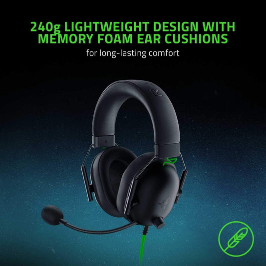 Razer BlackShark V2 X Gaming Headset: 7.1 Surround Sound RAZER