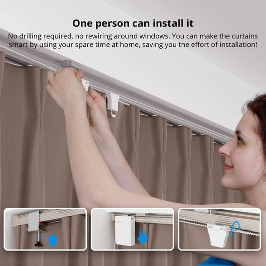 SONOFF ZBCURTAIN Zigbee Smart Curtain Motor | Electric Curtain & Blind Automation Sonoff