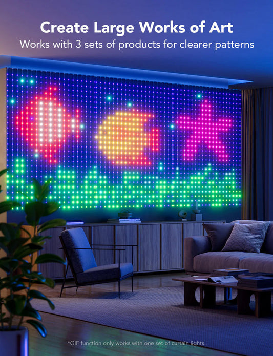 Govee Curtain Lights Dynamic DIY Light Art Canvas Govee