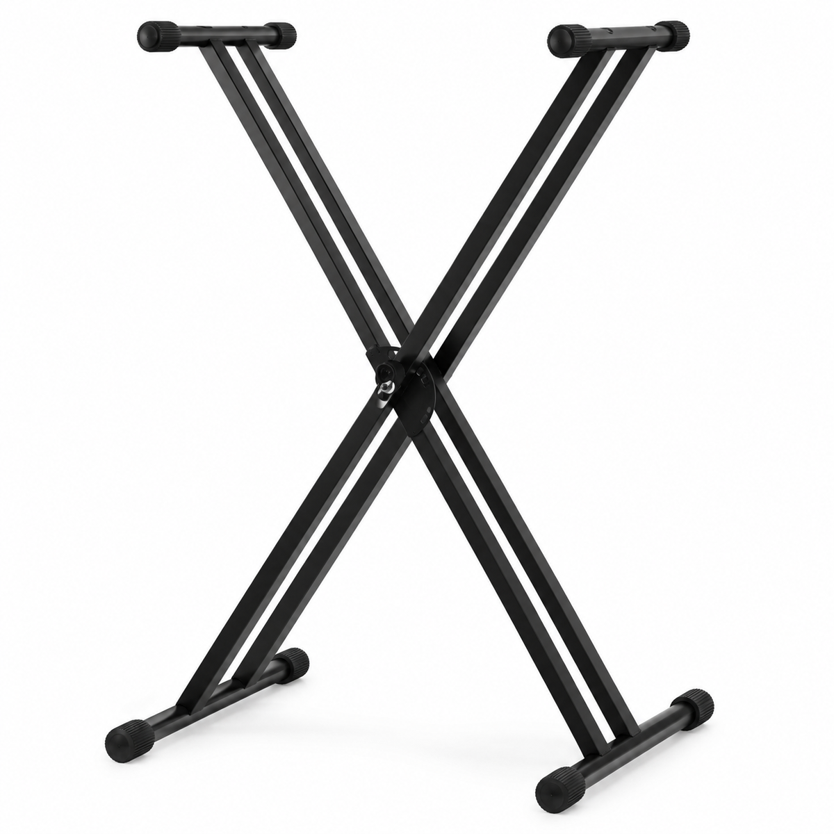Double Braced X Keyboard Stand – Adjustable Black gametricks