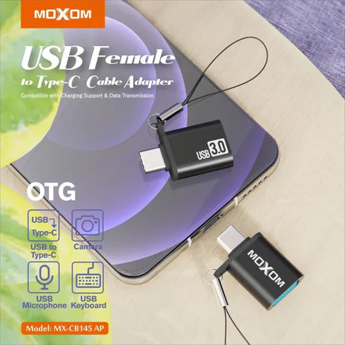 MOXOM USB Female to Type-C Cable-Adapter Moxom