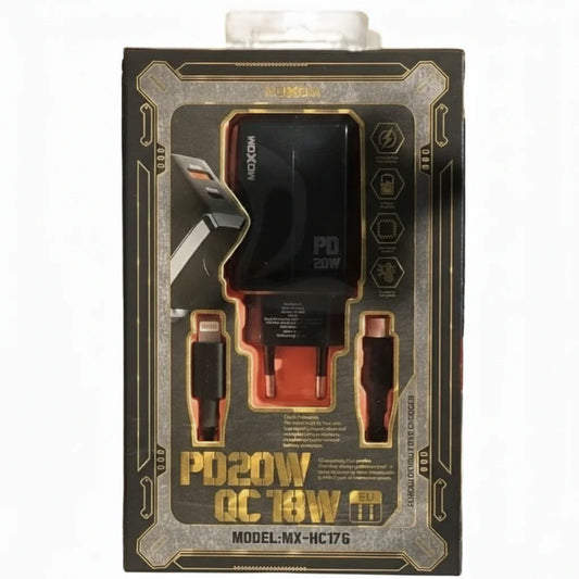 MOXOM PD20W QC18W Fast Charger Moxom