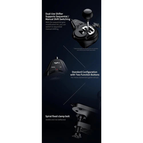 PXN V99 Gaming Steering wheel 3.2nm force feedback Racing wheel 270/900, Dismantle, with Hall magnetic induction pedal, 6+1 gear shift rod pc for PS4/PS3/Xbox One/Series X/S PC PXN