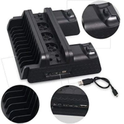 Dobe Multi-Functional Charging & Cooling Stand For PS4, PS4 Slim & PS4 Pro DOBE