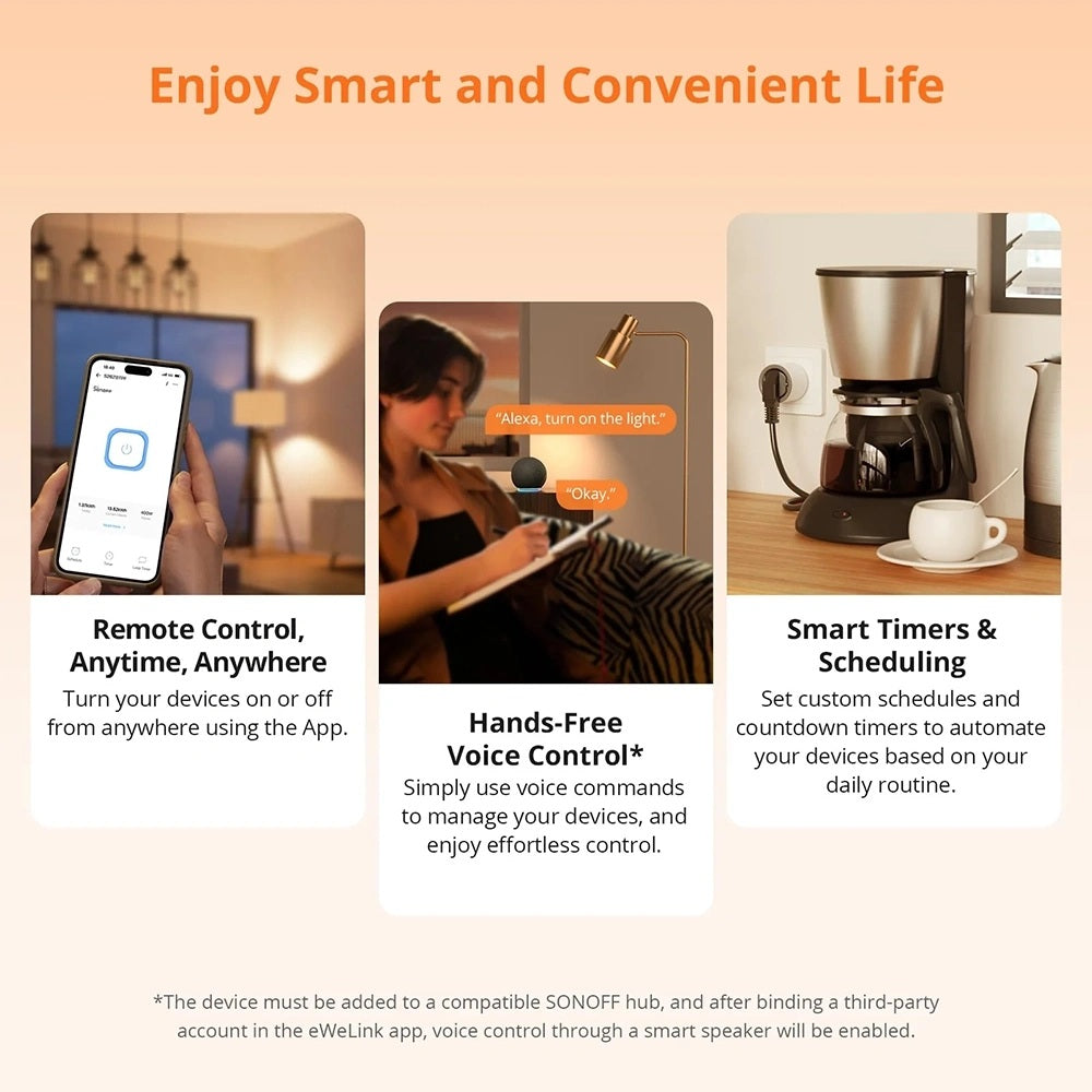 SONOFF Zigbee Smart Plug 4000w S60ZB Sonoff