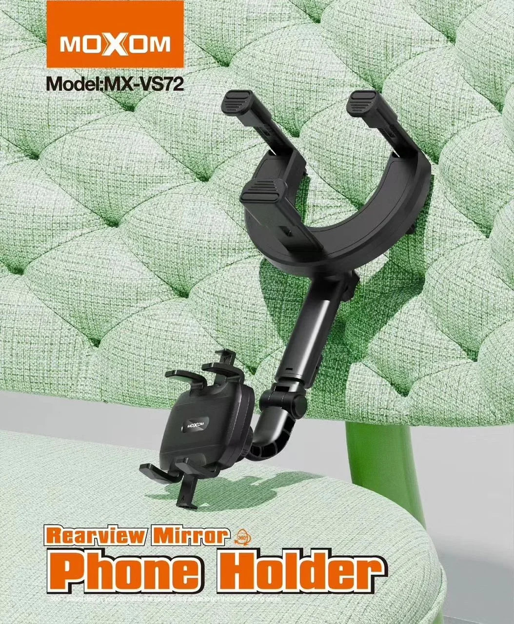 MOXOM Phone Holder for Car Rearview Mirror