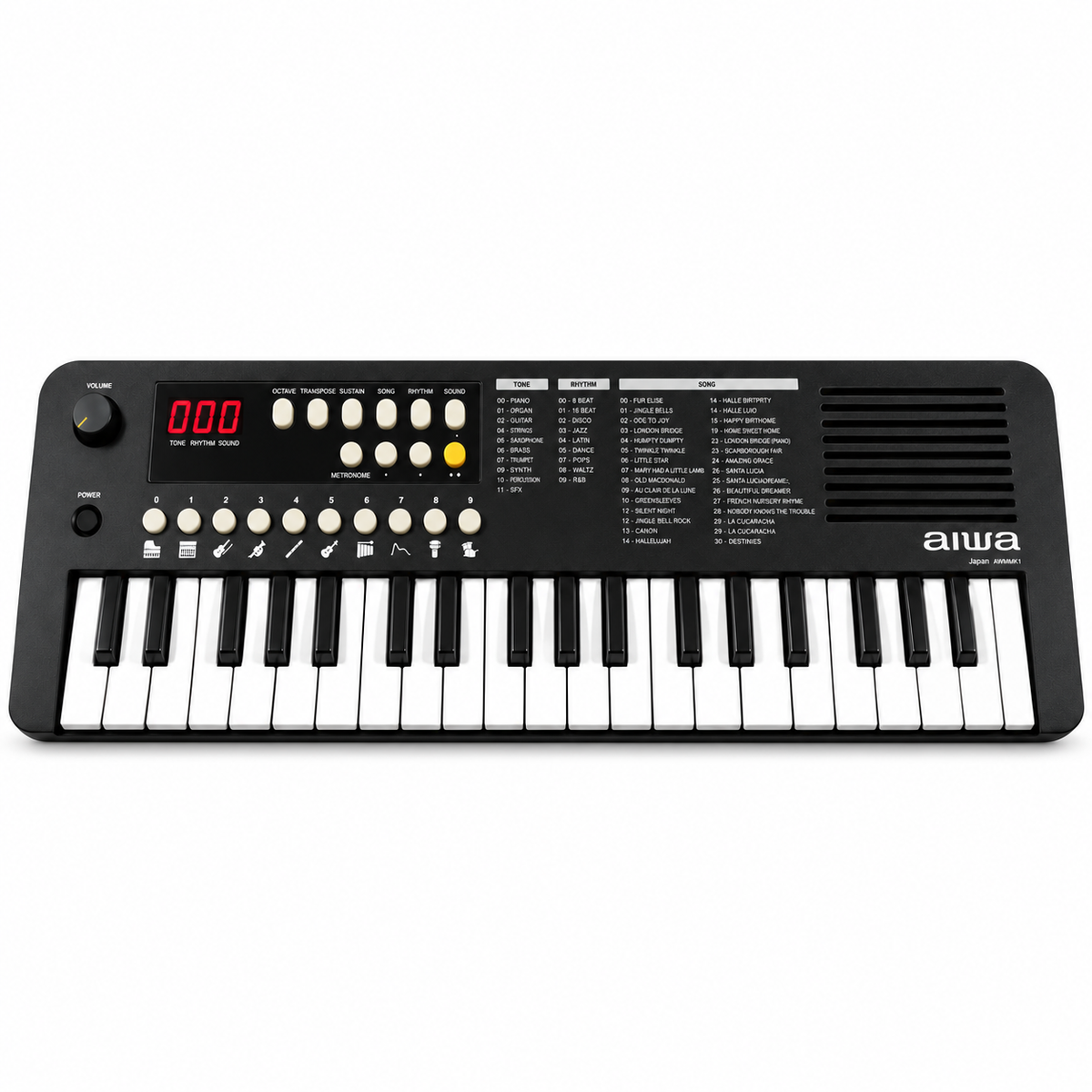 Aiwa AWMMK1 keyboard front view square white background