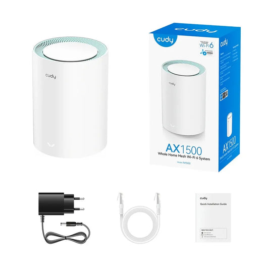 Cudy AX1500 Gigabit Mesh WiFi 6 System – Dual-Band AX1500 High-Speed Whole Home Coverage Cudy