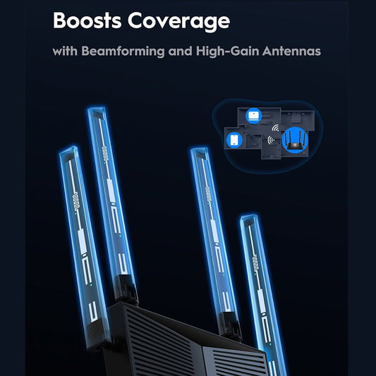 CUDY WR3600 Wi-Fi 7 Router – Dual-Band, 3.6 Gbps Speed, 5 Gigabit Ports - gametricks