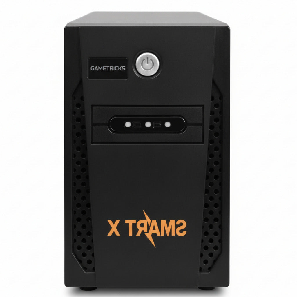 Black power supply unit with 'SMART X' branding on a white background