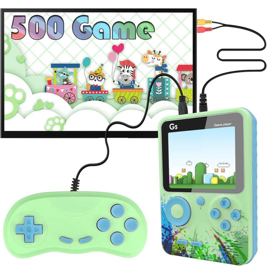 G5 Game Box - 500 Retro Games in 1 Mini Game Console Colorful LCD Screen - gametricks