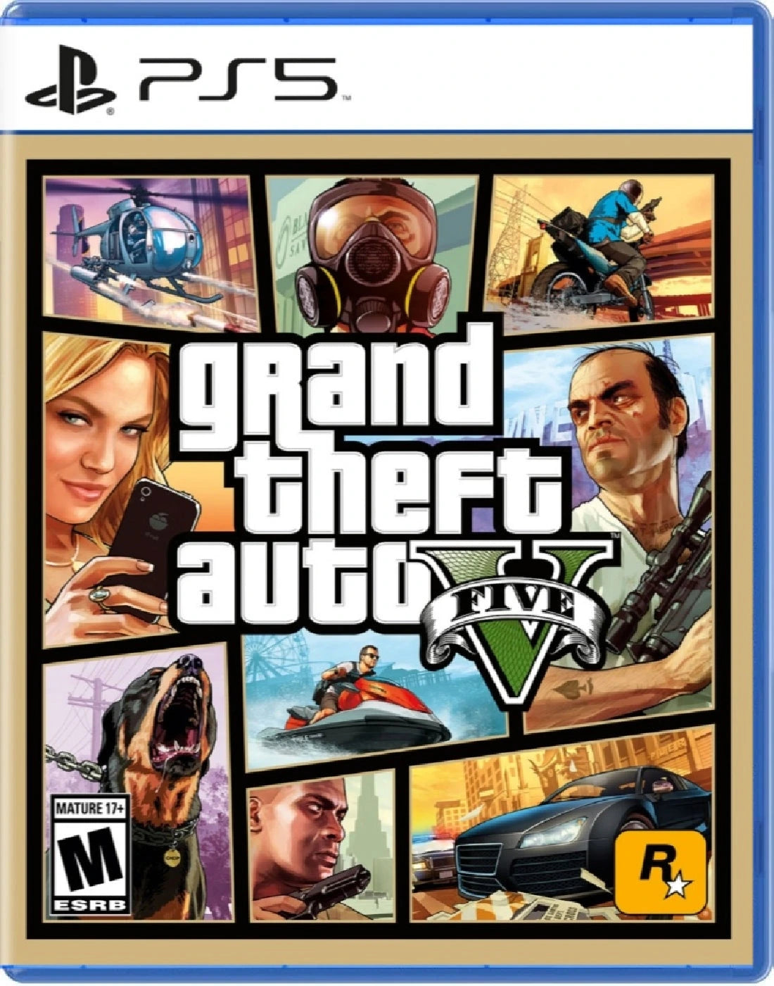 Grand Theft Auto V - PlayStation 5 front cover