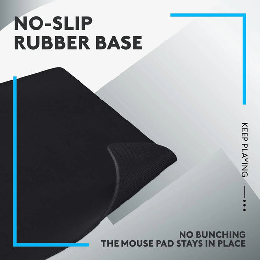 Logitech G640 Large Cloth Gaming Mouse Pad, 460x400mm, Optimized for Logitech G Sensors - gametricks