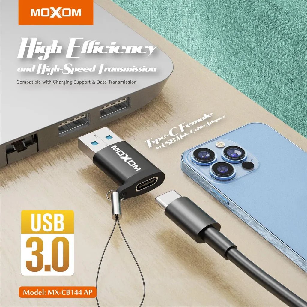 MOXOM Type-C Female to USB 3.0 Male Cable-Adapter - gametricks