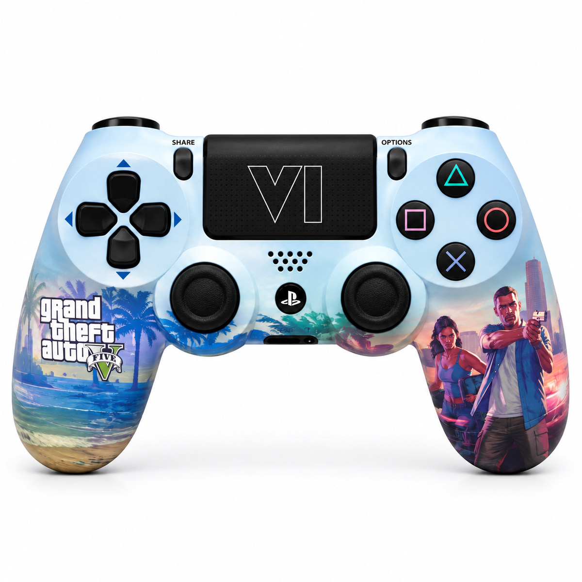 Sony PS4 DualShock 4 Controller GTA VI Edition Copy front view