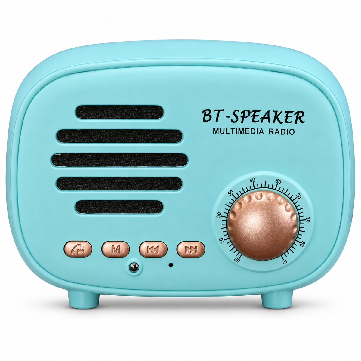 Blue Q108 Radio Bluetooth Speaker, front view