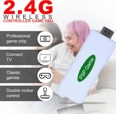 MA18 Retro Game Stick Console, with 52 Emulators, 30,000+ Classic Games Including GTA Game