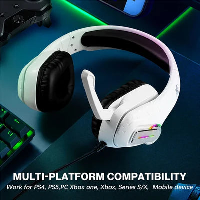 kOTION Each G4100 RGB Gaming Headset - White Kotion Each