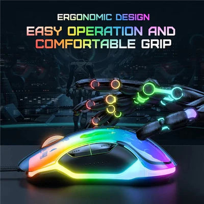 Onikuma CW925 RGB Wired eSports Gaming Mouse