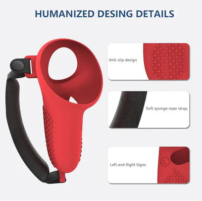 VR Controller Protective Silicone Cover with Analog Grips For Meta Quest 3 & Meta Quest 3s Controllers DOBE