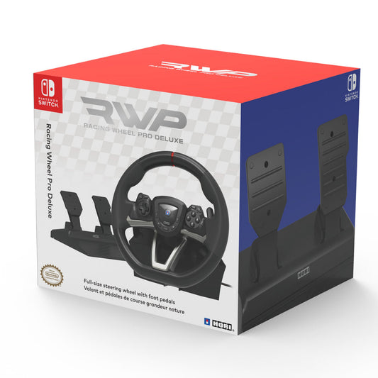 HORI Nintendo Switch Racing Wheel Pro Deluxe Officially Licensed by Nintendo HORI