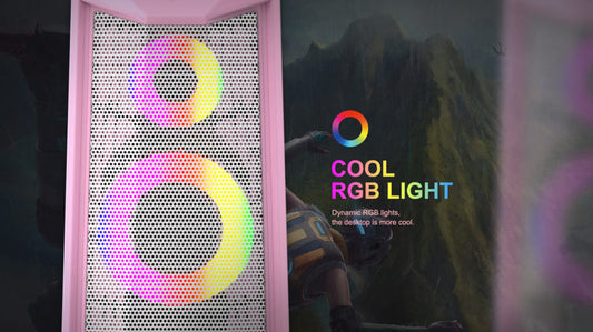 Havit SK202 2.0 RGB Gaming Speakers - Pink