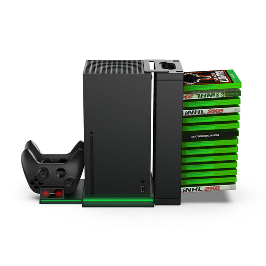Dobe TYX-0667 Multifunctional Stand Dual Controller Charger Charging Dock Station Game Storage Rack For Xbox Series X DOBE