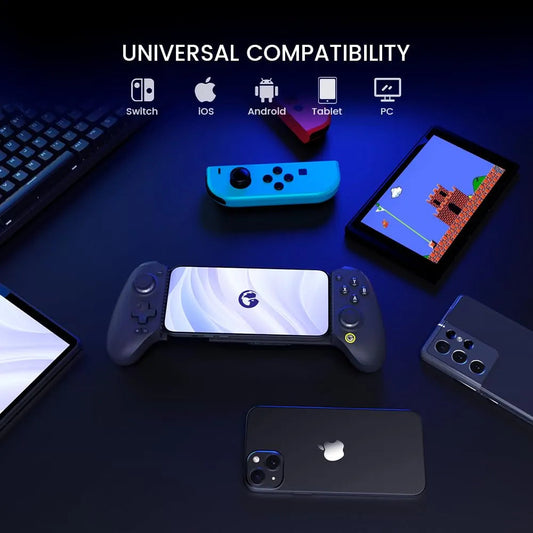 GameSir G8 Plus Bluetooth Mobile Game Controller for Nintendo Switch 1/2, iOS, Android & Tablets, Wireless Gamepad with Hall Effect Joysticks/Hall Trigger