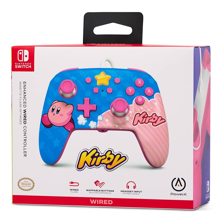 PowerA Enhanced Wired Controller for Nintendo Switch - Kirby POWERA