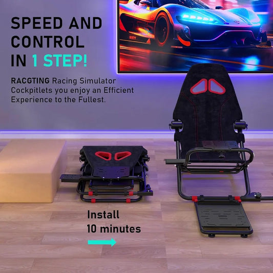 Foldable Racing Simulator, Racing Simulator Cockpit, Racing Seat for all Racing Wheels MIXMASTER