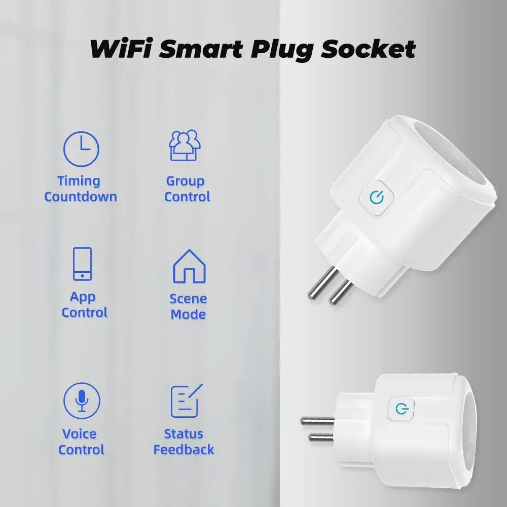Smart Plug WiFi Socket EU 16A Power Monitor Timing - gametricks