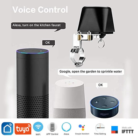 Smart Water Valve, WiFi Water Valve, Upgraded Version of Intelligent Water Valve Closing, Automatic Ball Valve Watering Timer - gametricks