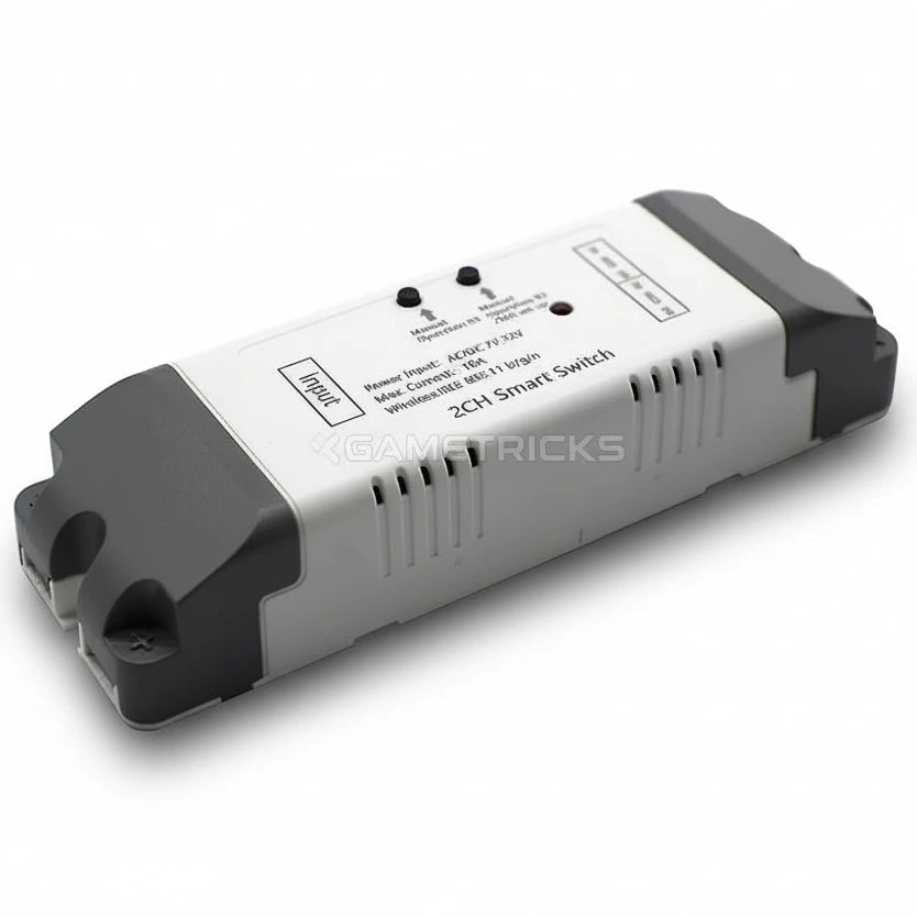 Sonoff 2-Channel DC Smart Relay Switch (7-32V) – WiFi App & Voice Control - gametricks