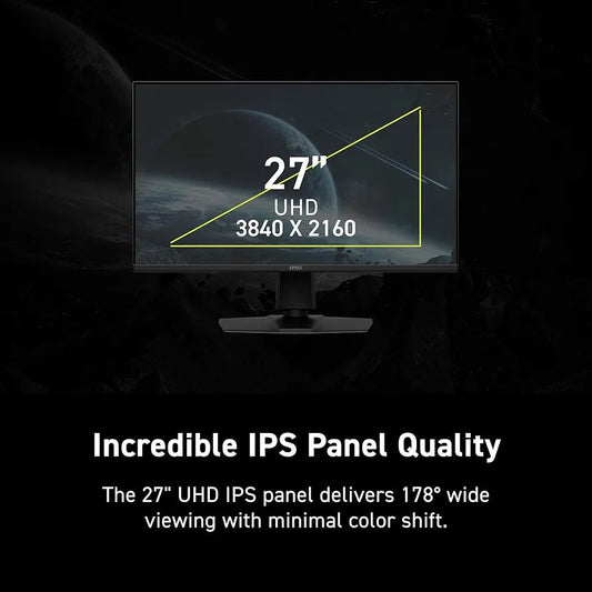 msi MAG 275UPD E14 27 inch 4K 3840 x 2160 (UHD) Dual Mode FHD 288Hz / 4K UHD 144Hz Gaming Monitor