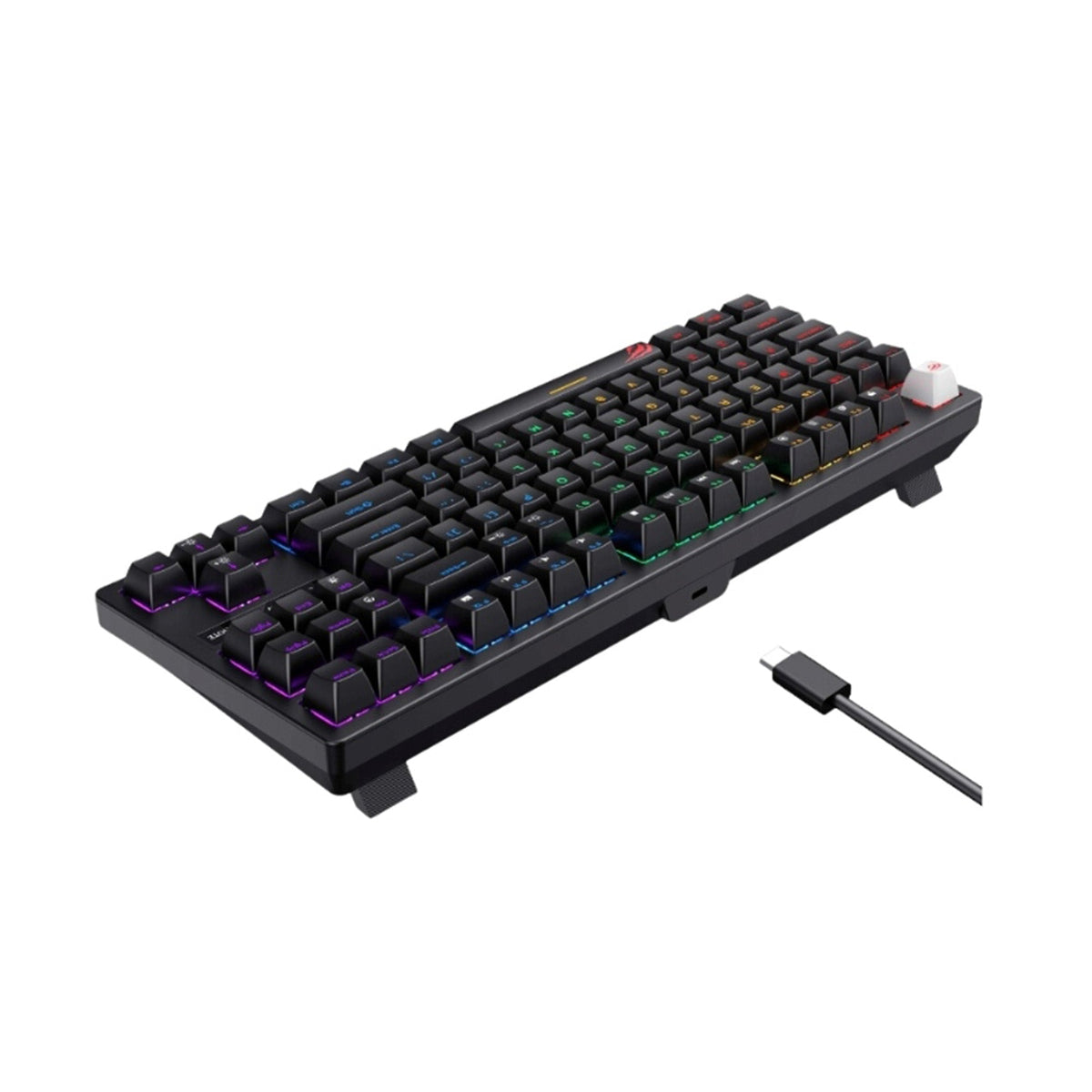 Havit KB892L 87 Keys Blue Switch RGB Backlit USB Wired Mechanical Gaming Keyboard