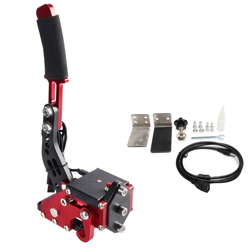 Bruce & shark usb handbrake handbrake with fixed base for racing games wheel stand g29 for ps4/ps5 & g29 & 64-bit pc logitech red LOGITECH