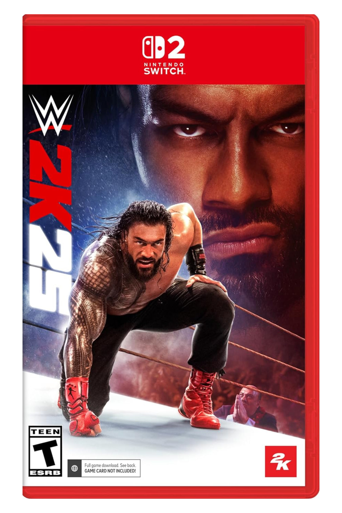 WWE 2K25 — Nintendo Switch 2 digital code cover, game card not included