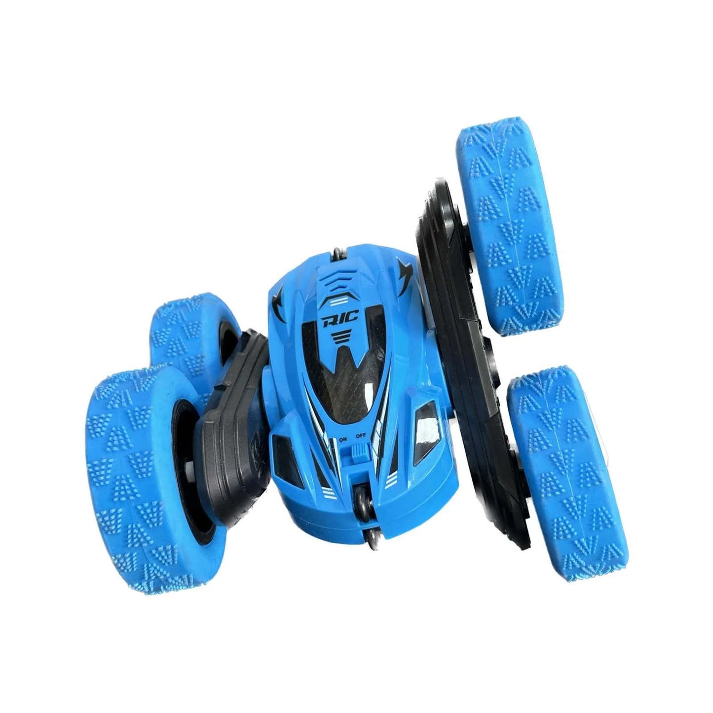 Remote Control Car RC Car 2.4GHz Double Sided 360-degree Rotating With Light Blue