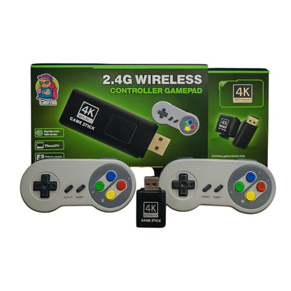 M15 Video Game Retro 4K 64G with 10,000 Games, HD Display, 32 bit Video Game Stick for SFC/GBA/FC/MD, Classic Retro Video Game