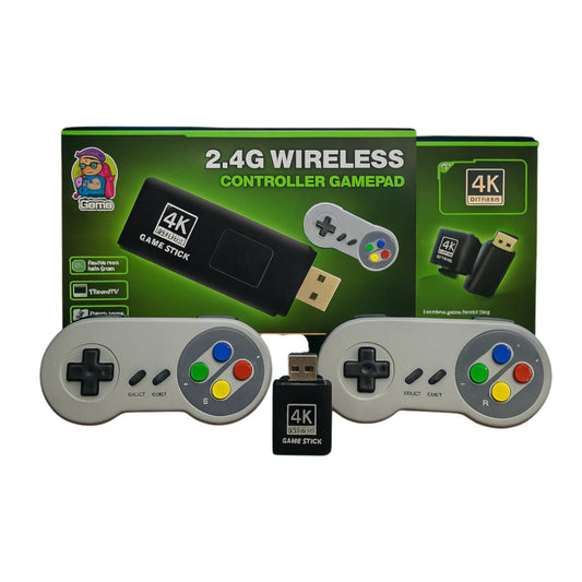 M15 Video Game Retro 4K 64G with 10,000 Games, HD Display, 32 bit Video Game Stick for SFC/GBA/FC/MD, Classic Retro Video Game