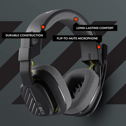 Logitech G Astro A10 Cross-Platform Wired Gaming Headset for PlayStation 5, Xbox Series S|X, Nintendo Switch, and PC