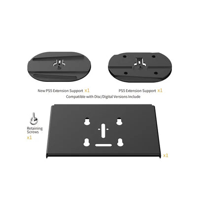 Dobe Wall mount bracket, Wall Stand For PS5 Slim & Fat Console & Controllers DOBE