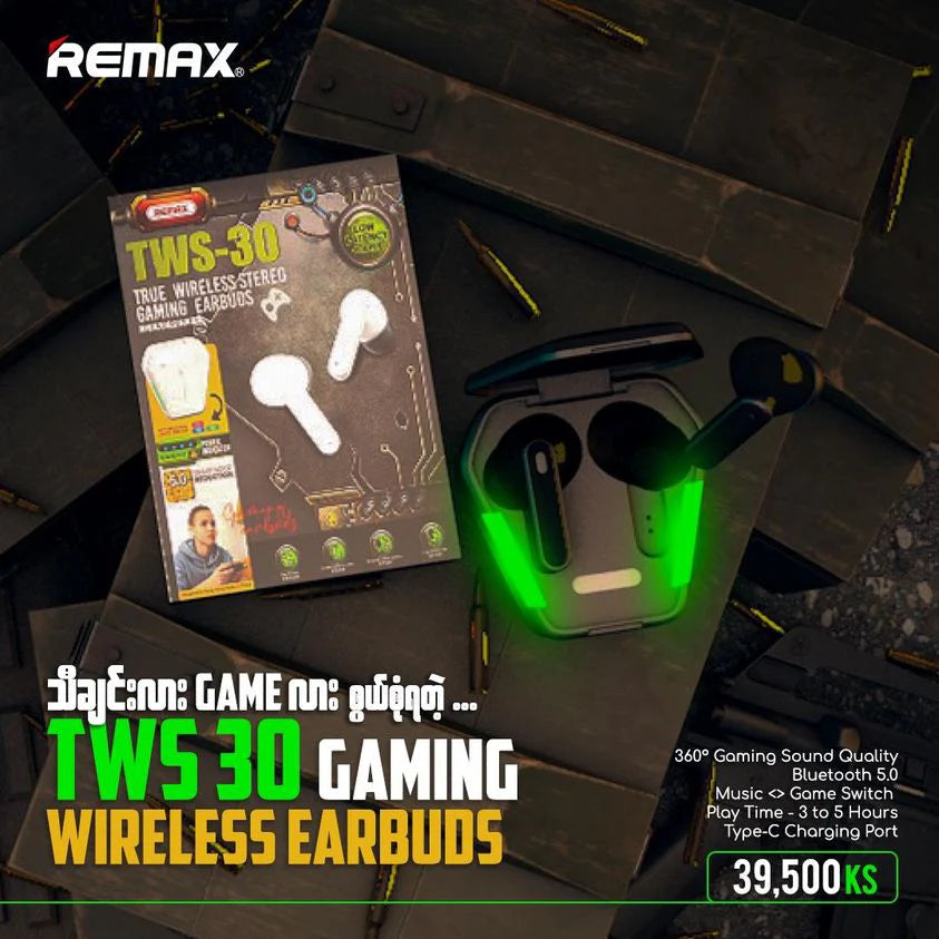 Remax TWS30 True Wireless Stereo Gaming Earbuds REMAX