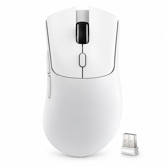 Attack Shark R1 White mouse with USB receiver