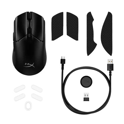 HyperX Pulsefire Haste 2 Wireless Gaming Mouse- Ultra Lightweight, 61g, 100 Hour Battery Life, Dual Wireless Connectivity, Precision Sensor - Black